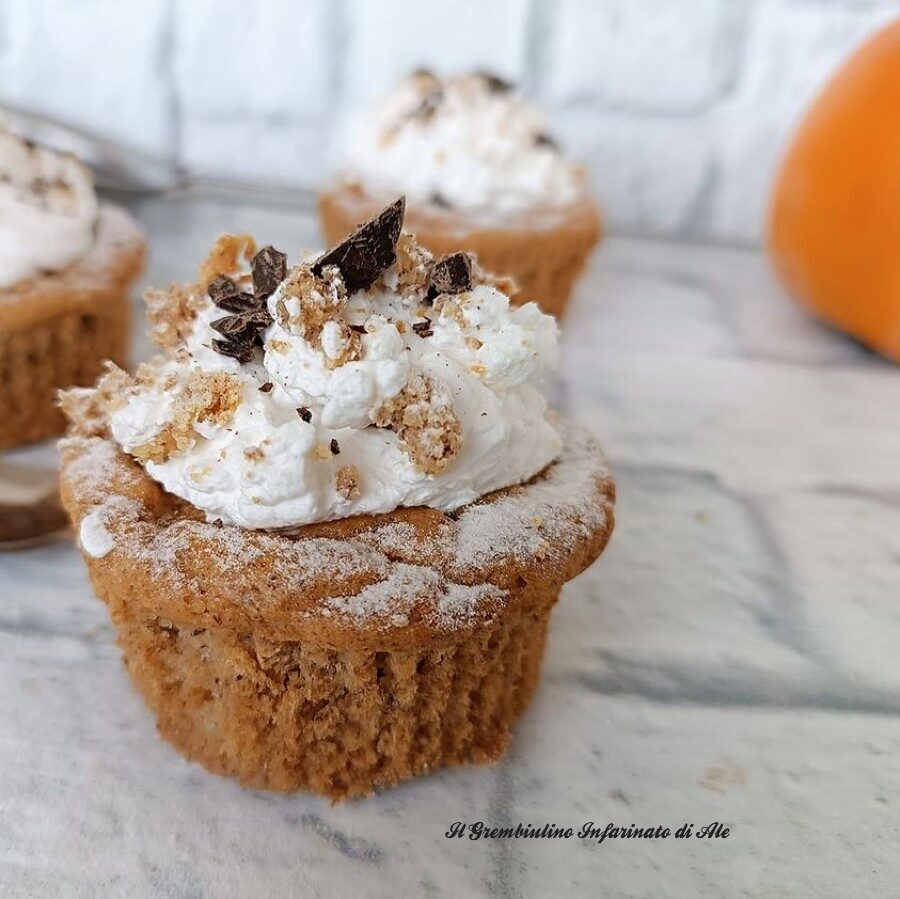 Muffin cupcake ai cachi vaniglia