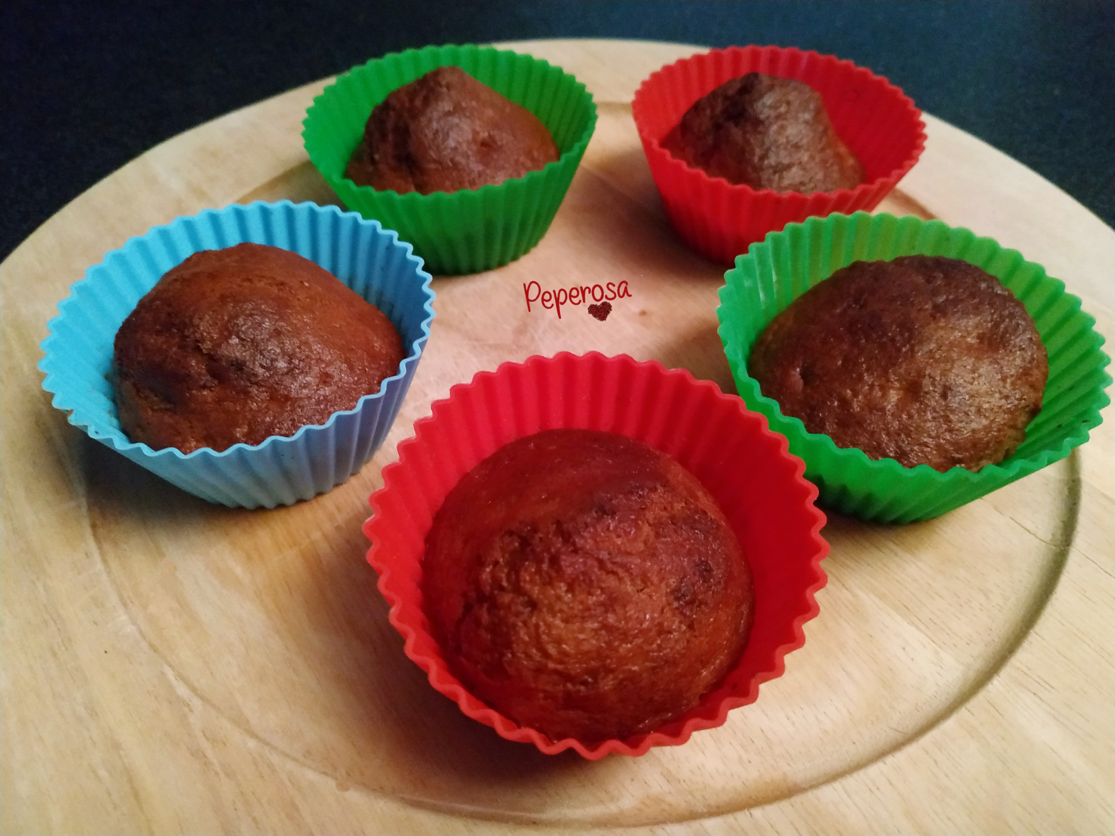 Muffin di banana bread in friggitrice ad aria