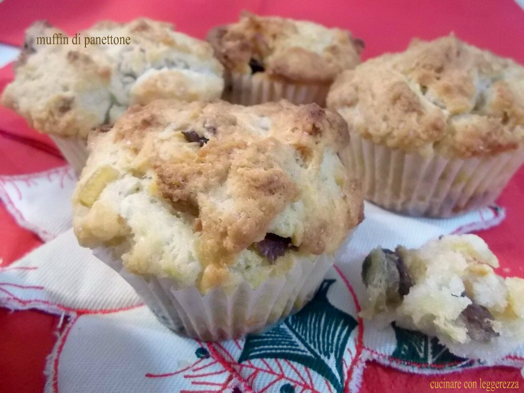 Muffin di panettone