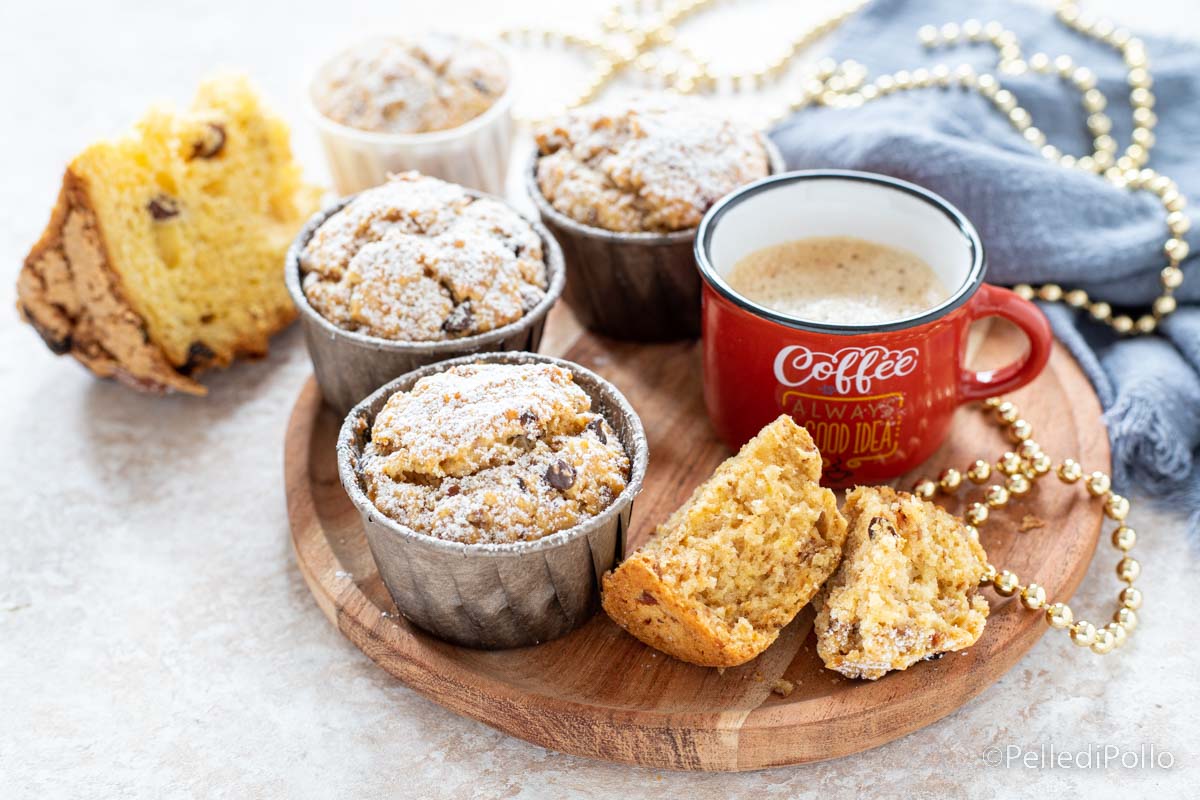 Muffin di panettone
