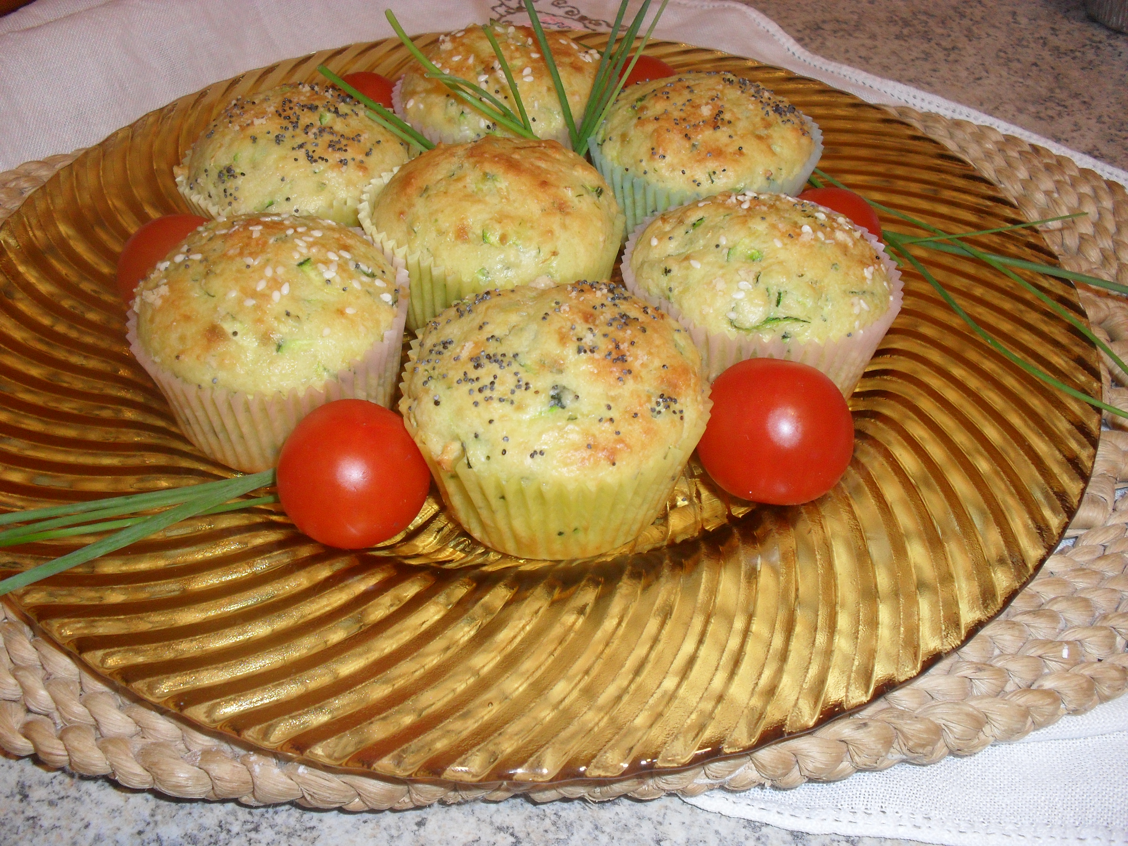 Muffin di zucchine e mandorle