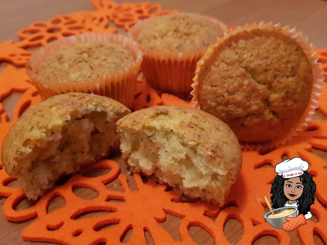 Muffin dolci alle zucchine e mandorle
