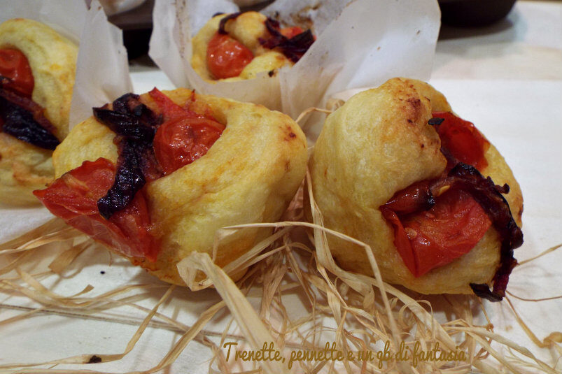 Muffin-focaccia pugliesi