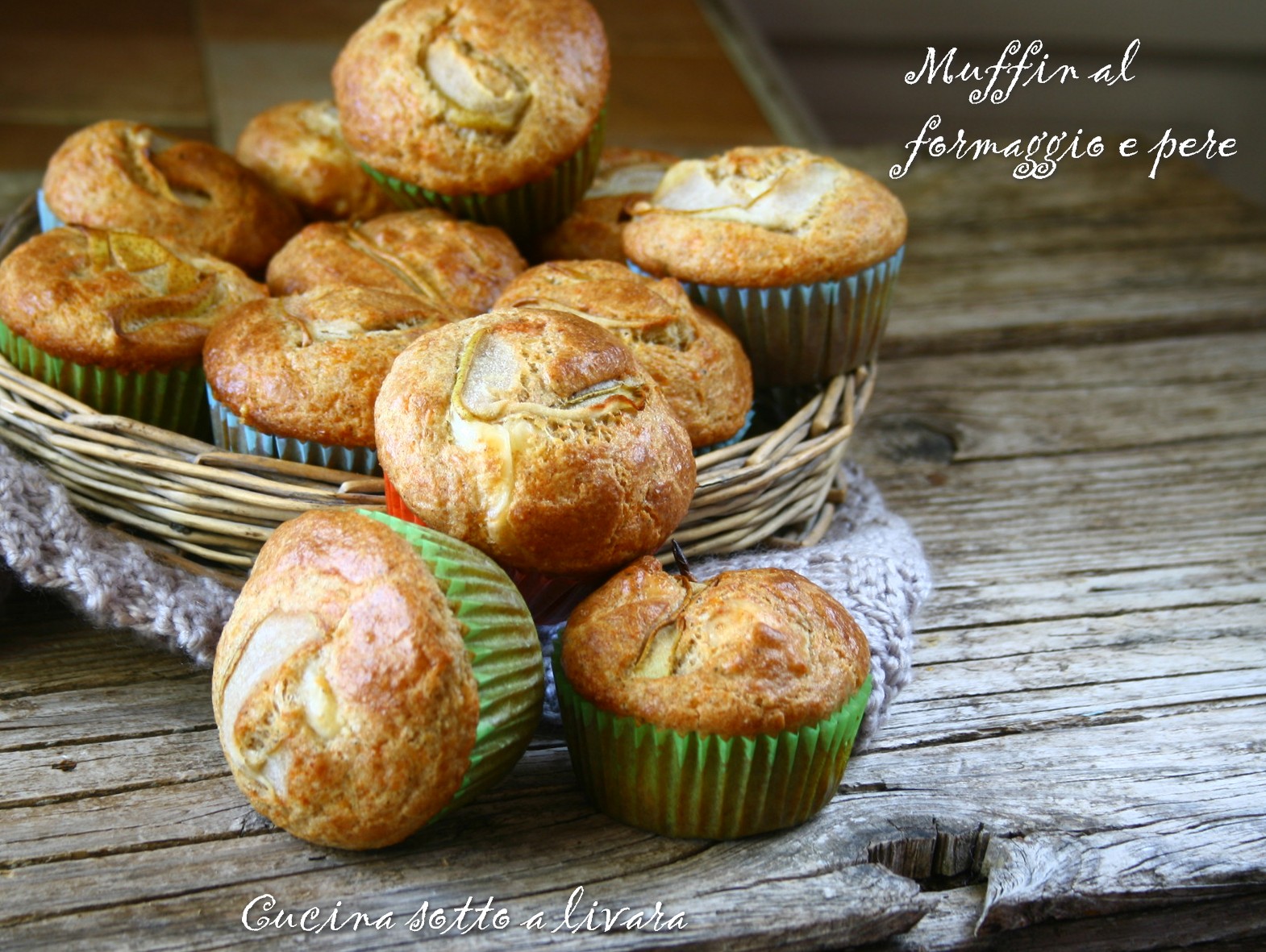 Muffin formaggio e pere senza glutine
