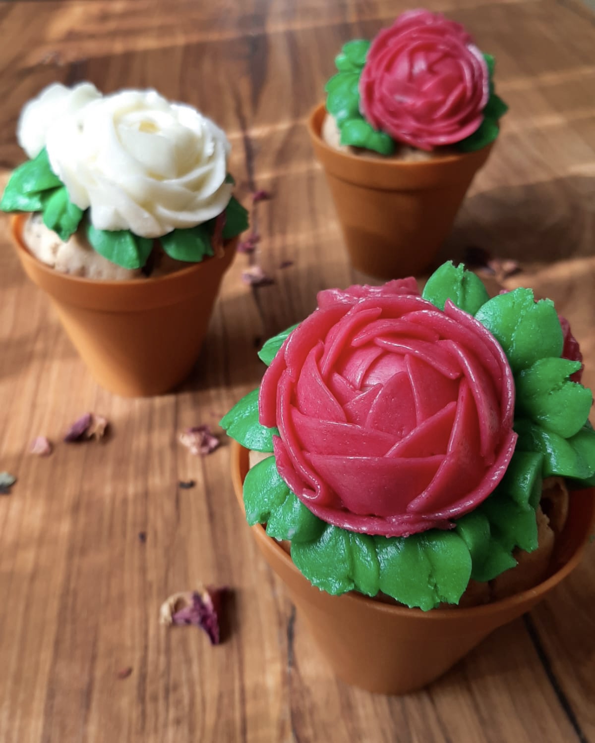 Muffin in petali
