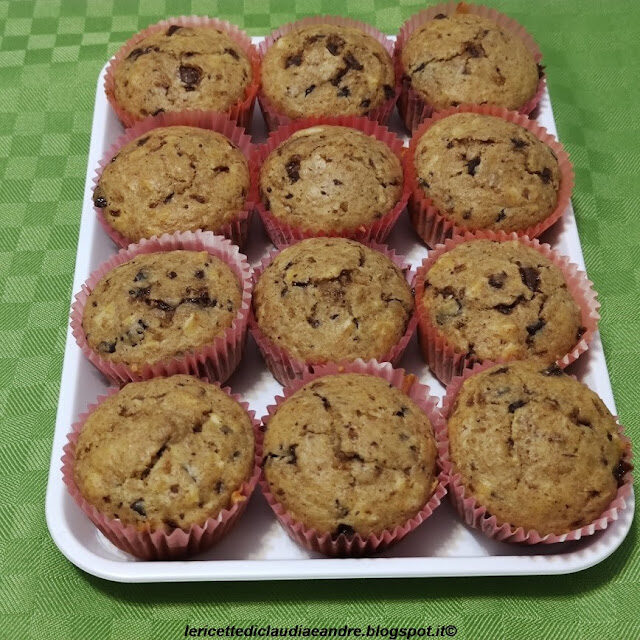 Muffin integrale al cioccolato e cocco senza zuccheri aggiunti
