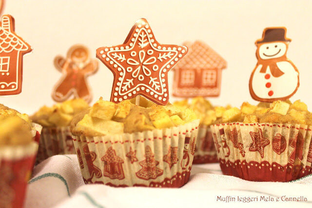 Muffin leggeri mela e cannella
