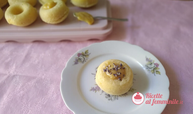 Muffin limone e ricotta con crema lemon curd