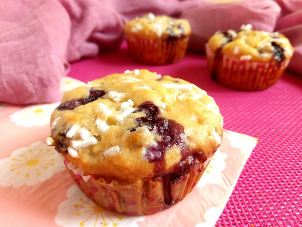 Muffin mela e mirtilli