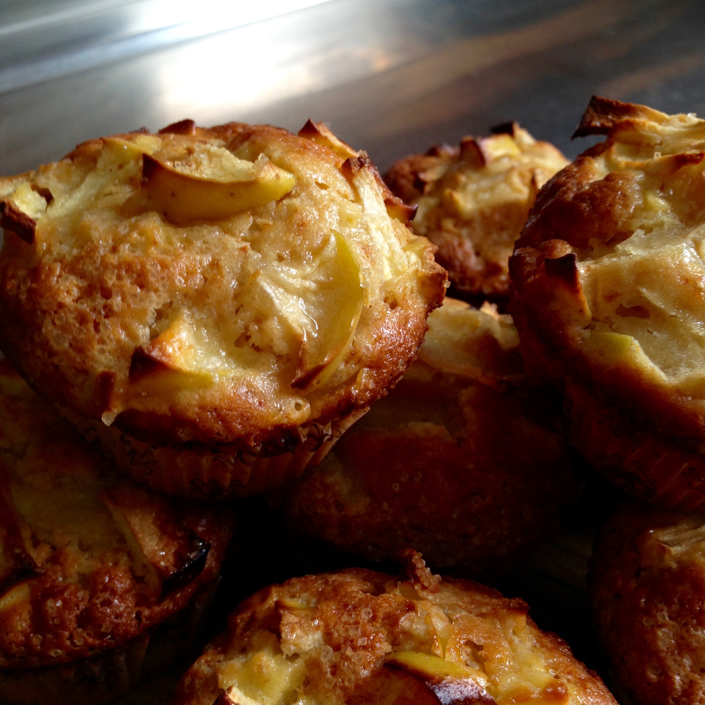 Muffin mele e pinoli