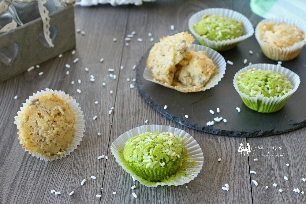 Muffin nocciola e pistacchio- dolcetti3 soffici e molto buoni