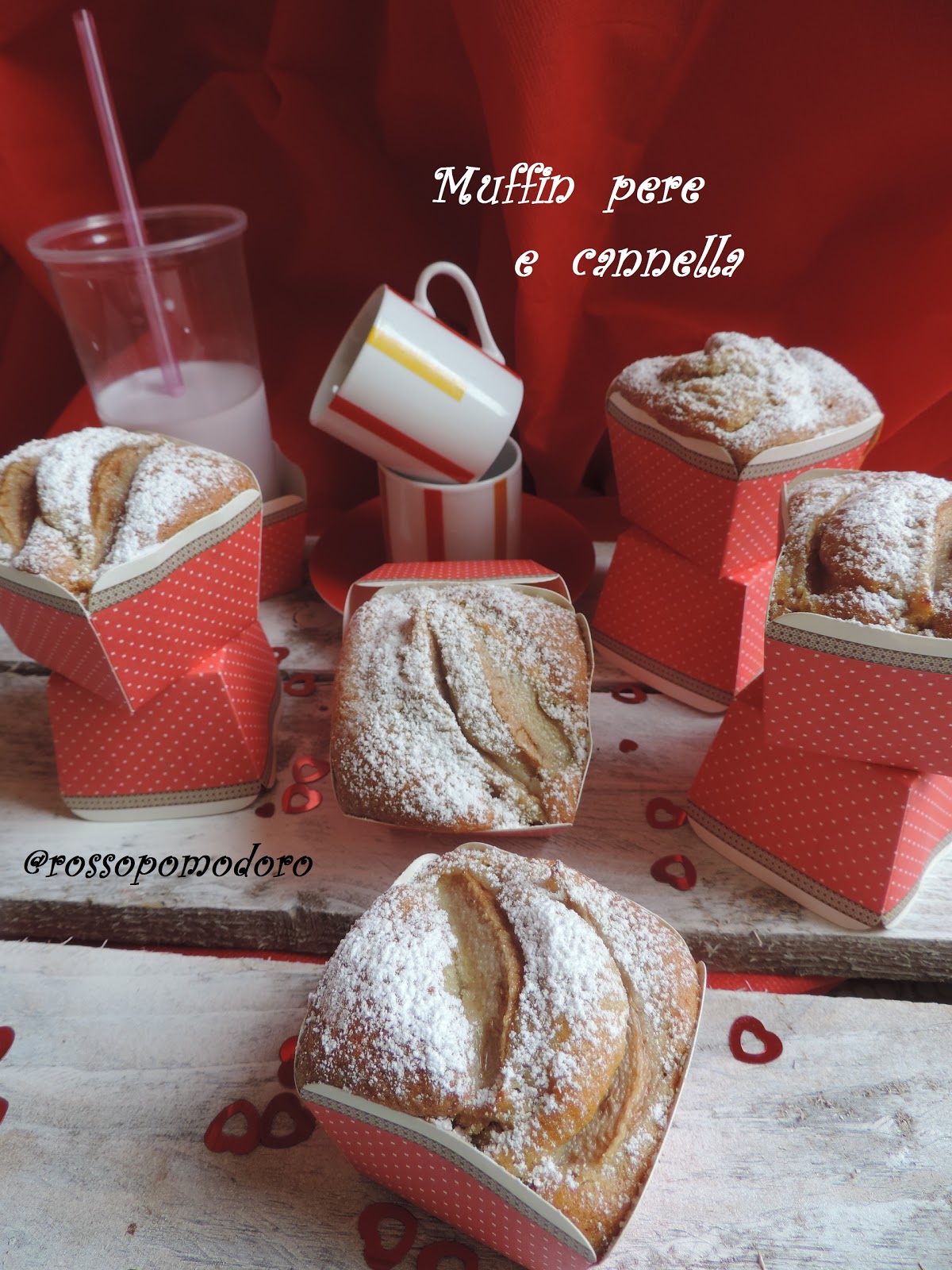 Muffin pere e cannella ( senza burro)