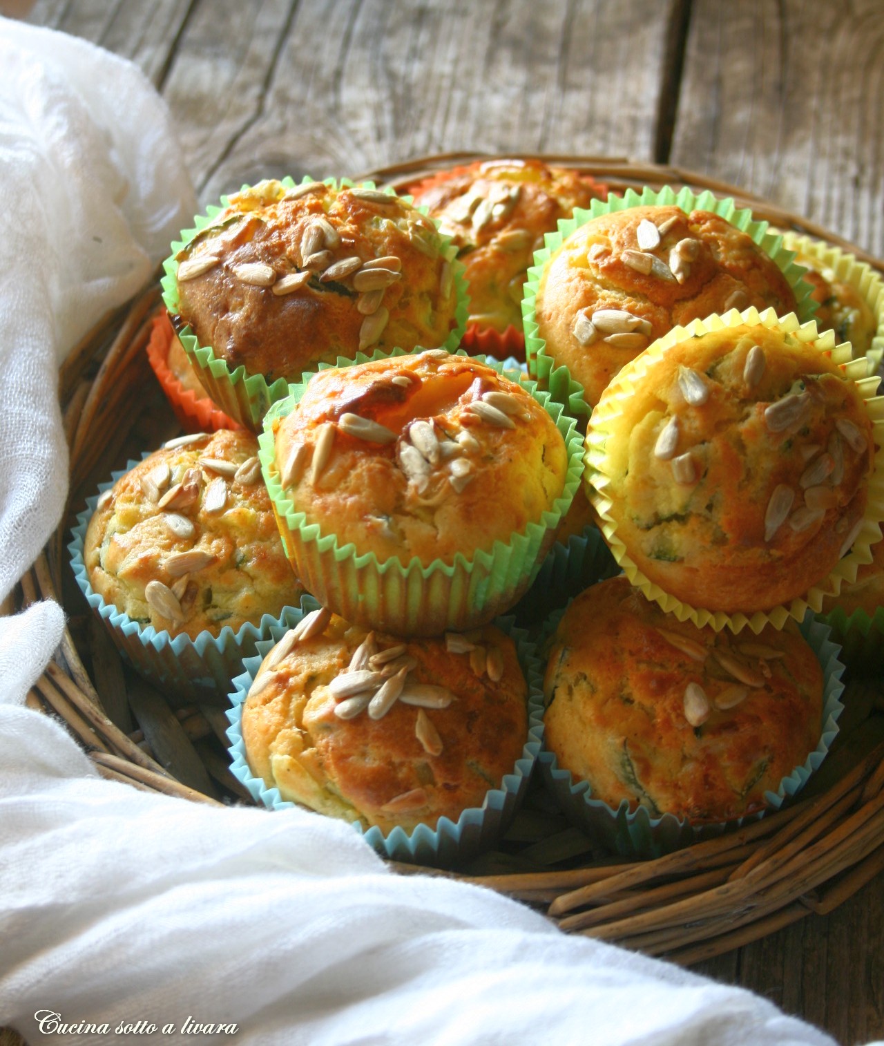 Muffin  salati con zucchine e ricotta