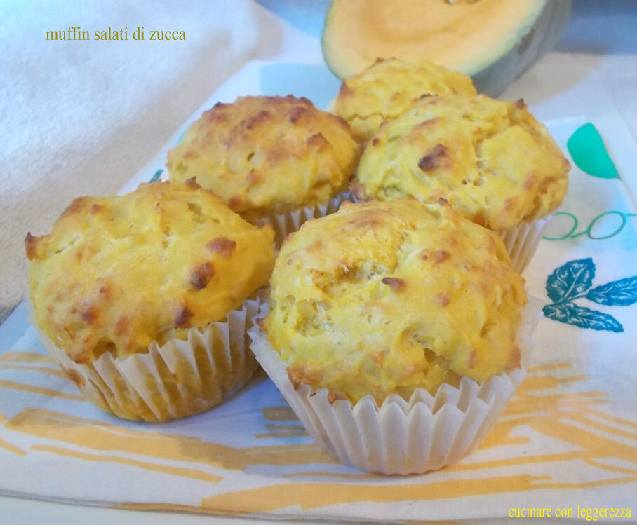 Muffin salati di zucca