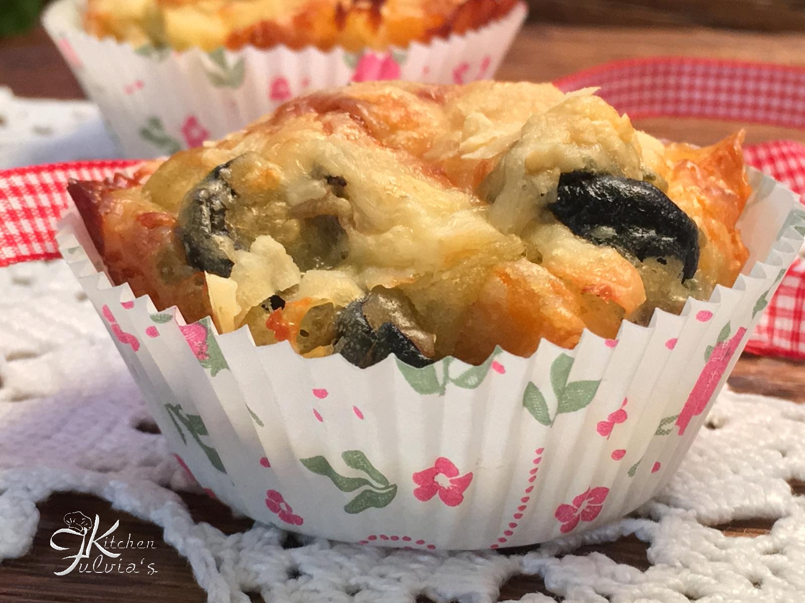 Muffin salati verdure e groviera