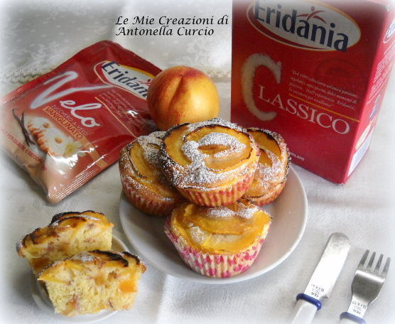 Muffin senza glutine alle pesche
