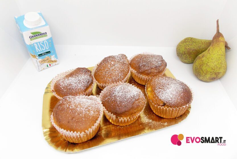 Muffin senza glutine con pera e cioccolato fondente
