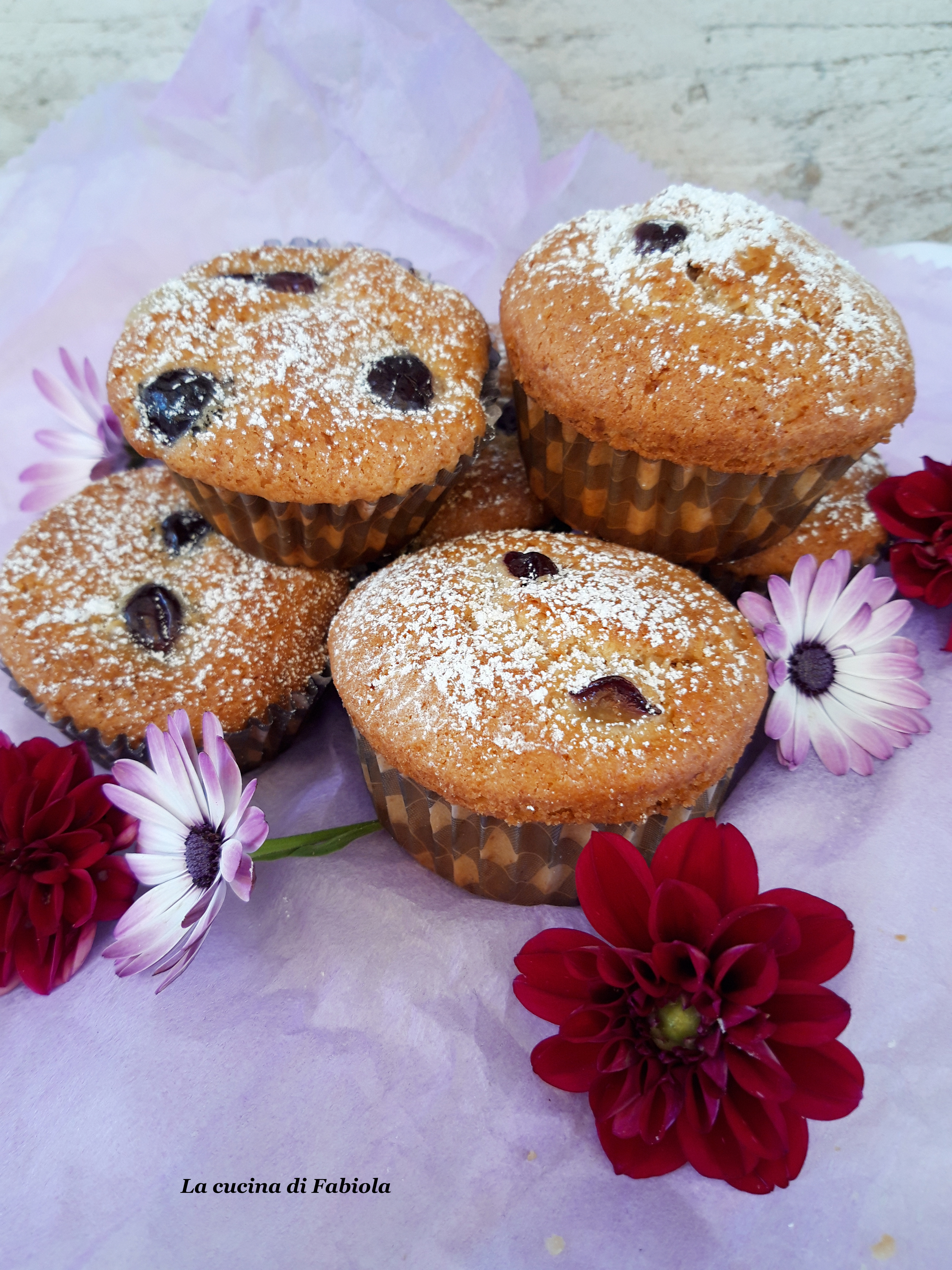 Muffin uva nera e cannella
