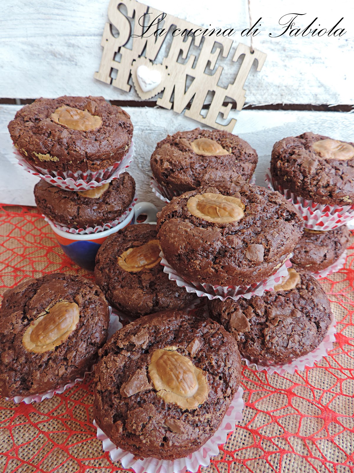 Muffin yogurt e cioccolato al latte (riciclo delle uova di pasqua)