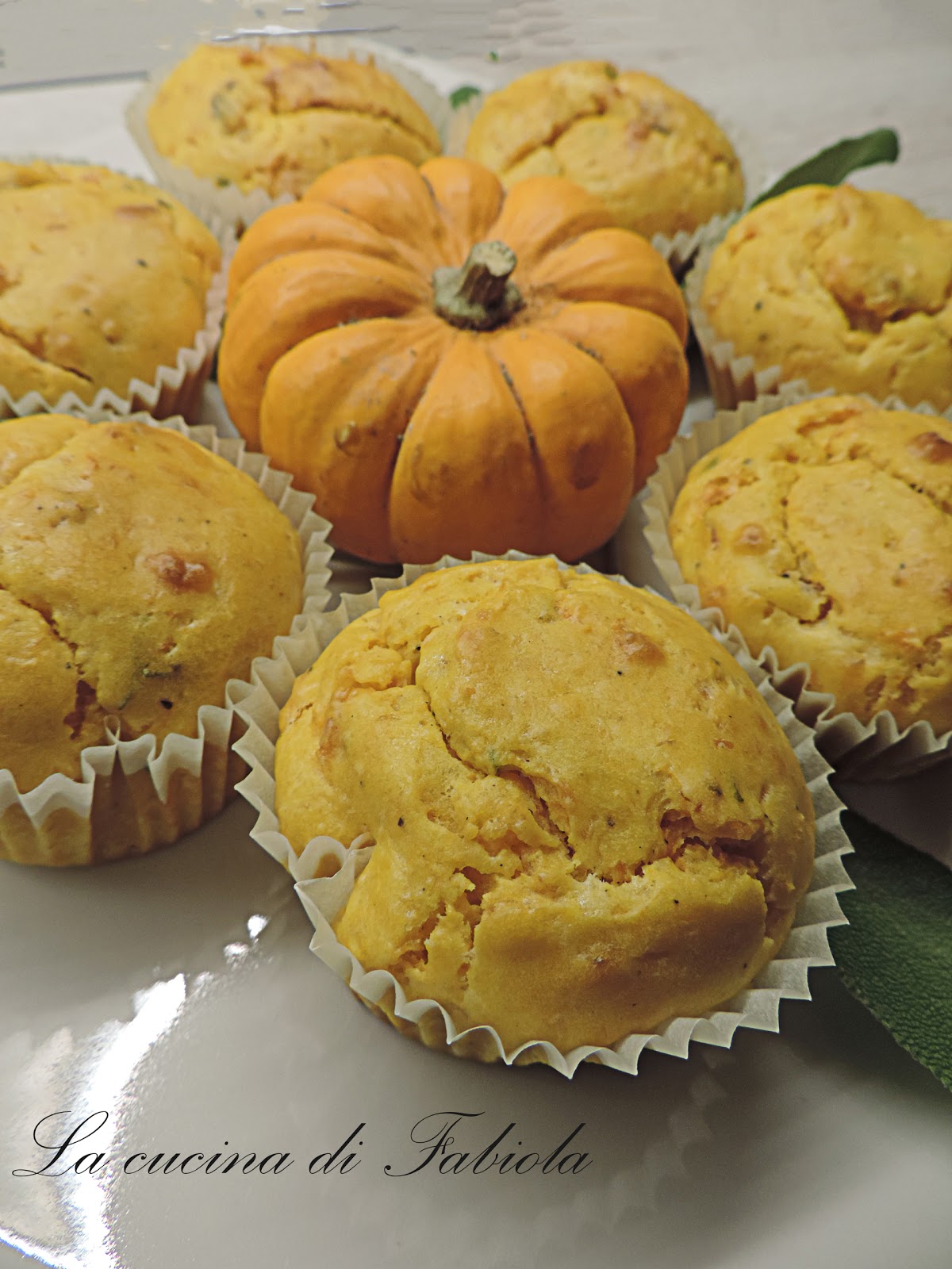 Muffin zucca e salmone