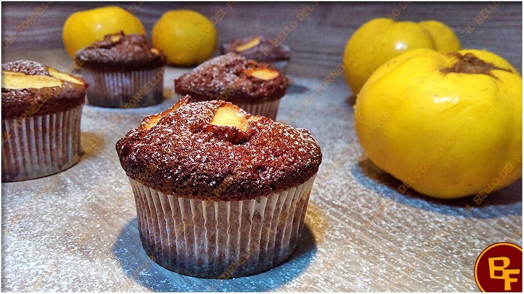 Muffins al cacao mele cotogne e castagne