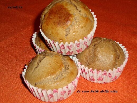 Muffins alla ricotta nutellosi