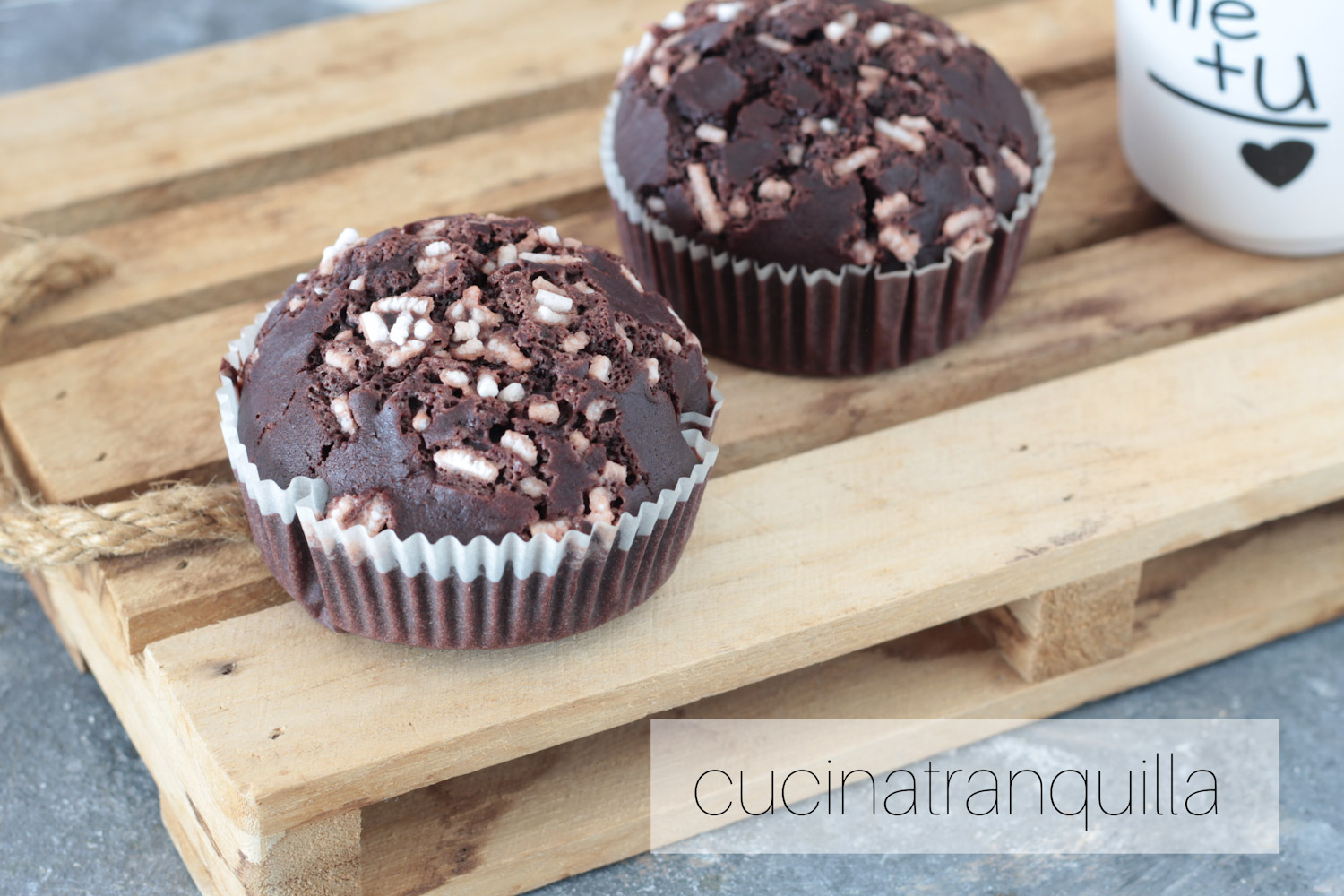 Muffins all’acqua con cacao