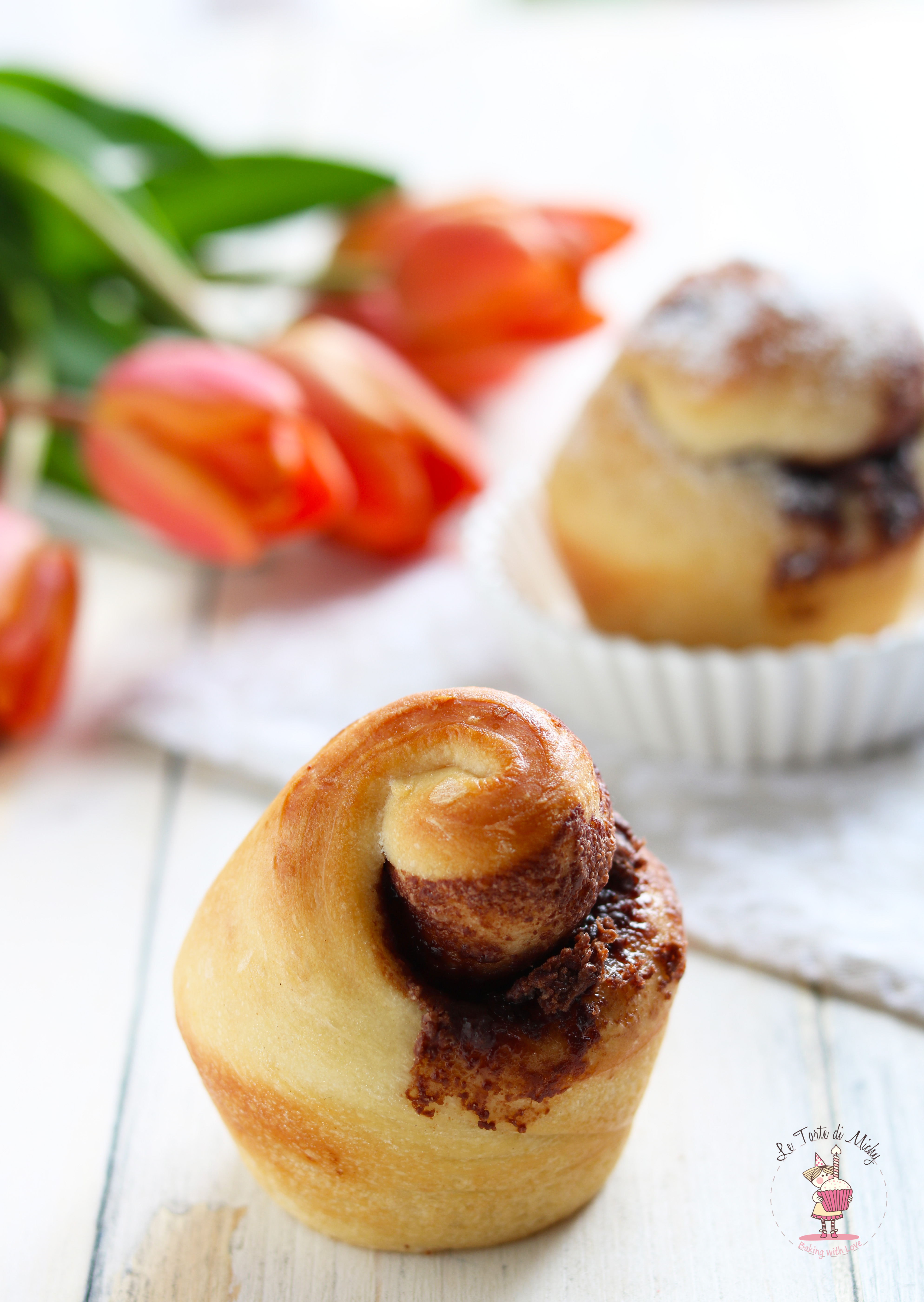 Muffins brioche ripieni di nocciolata