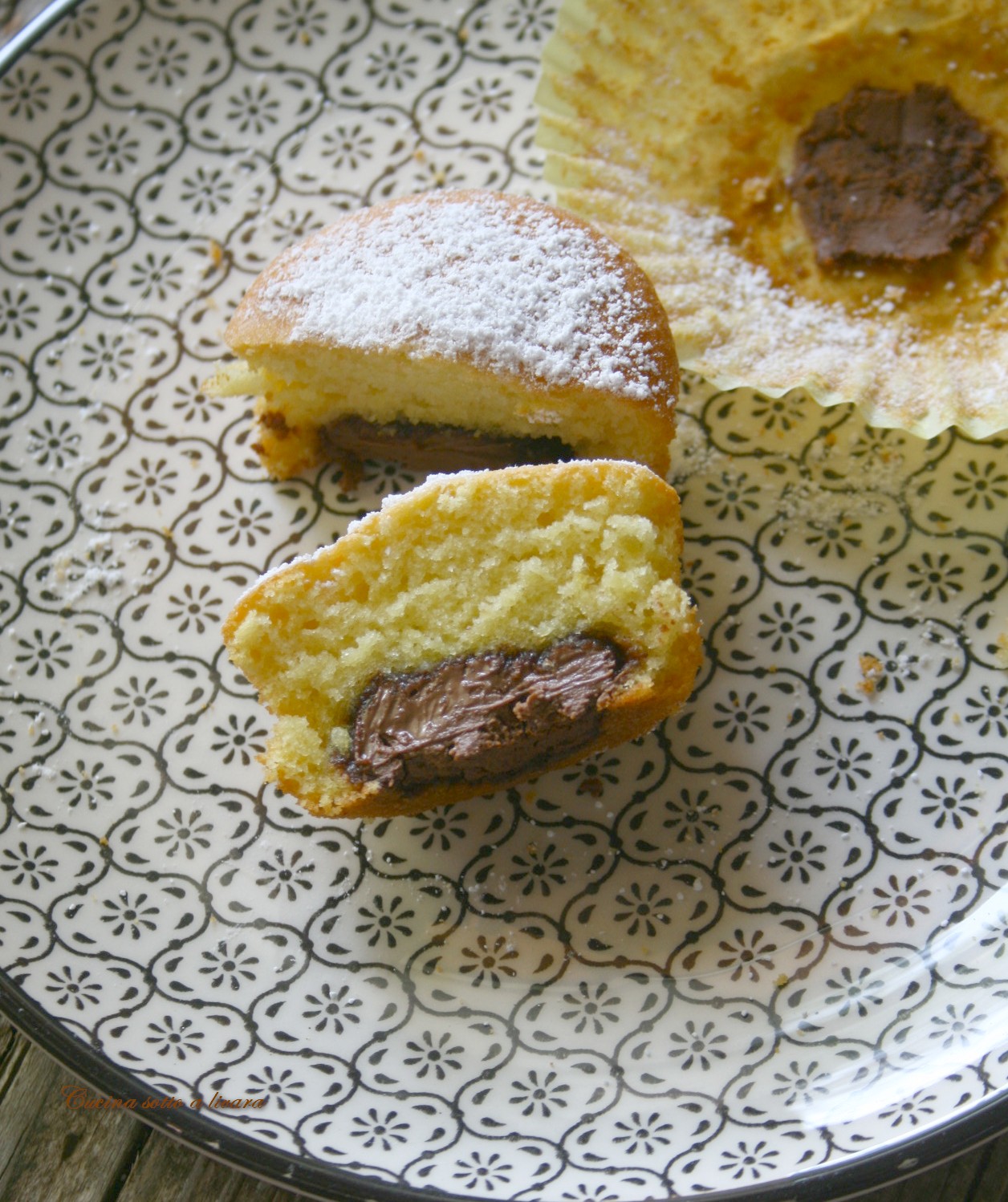 Muffins con ripieno di nutella