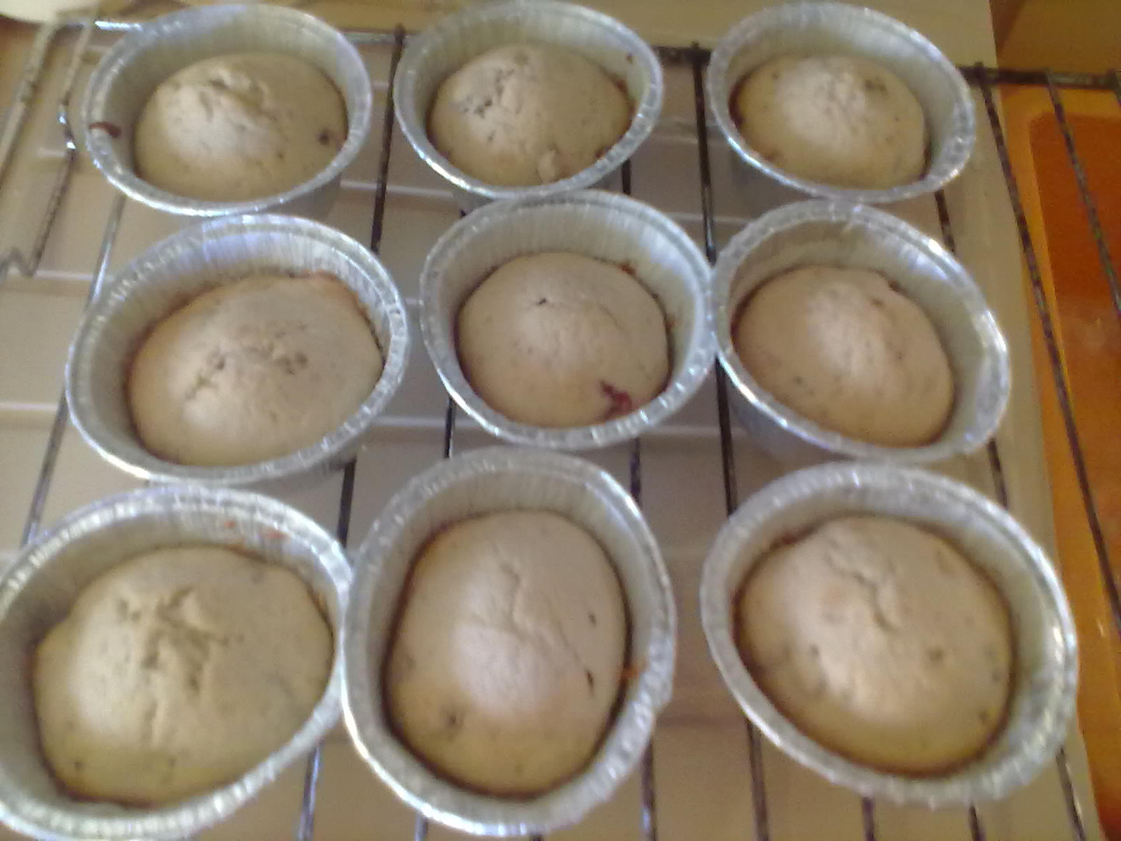 Muffins con yogurt e mirtilli