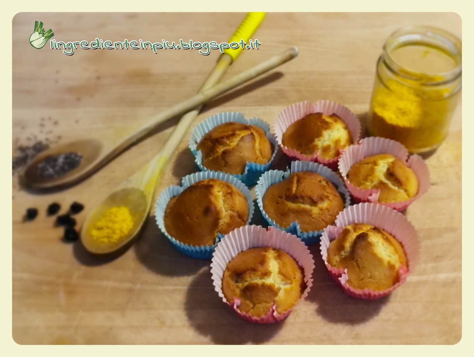 Muffins di riso ai mirtilli (senza glutine)