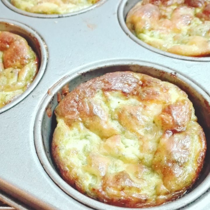 Muffins rustici alle cime di rapa, asiago e prosciutto cotto