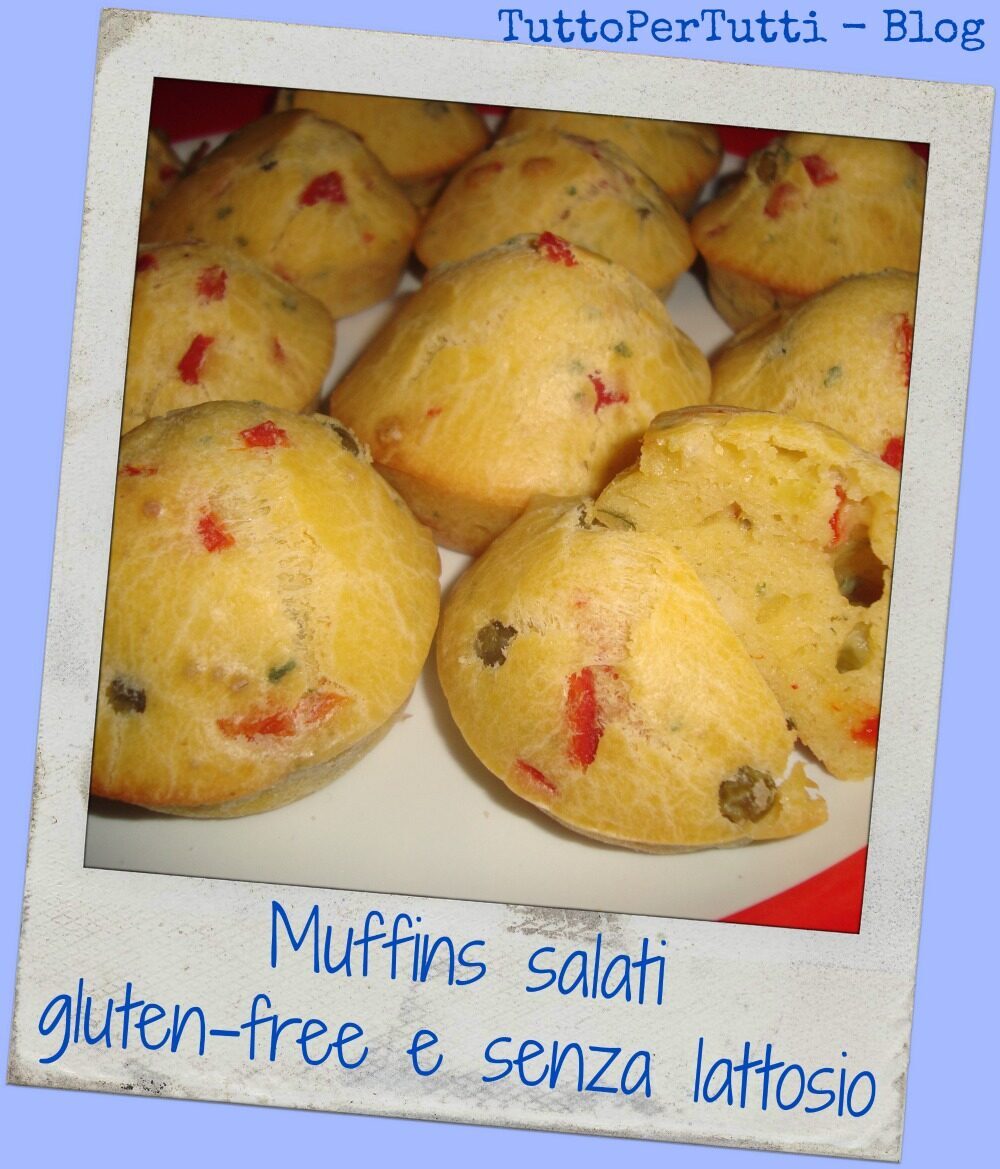 Muffins salati gluten-free e senza lattosio