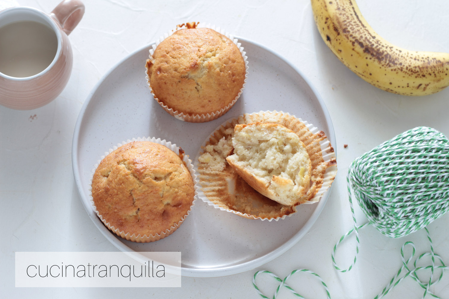 Muffins soffici alle banane