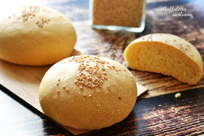 Muffuletta siciliana pagnotta tonda