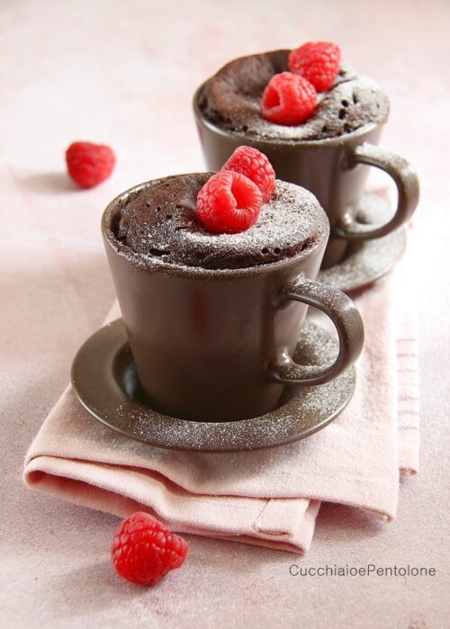 Mug cake veloce al cioccolato