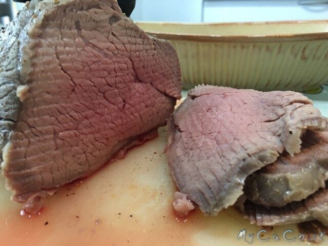 Multicottura, sotto ragù, sopra simil “roast beef”