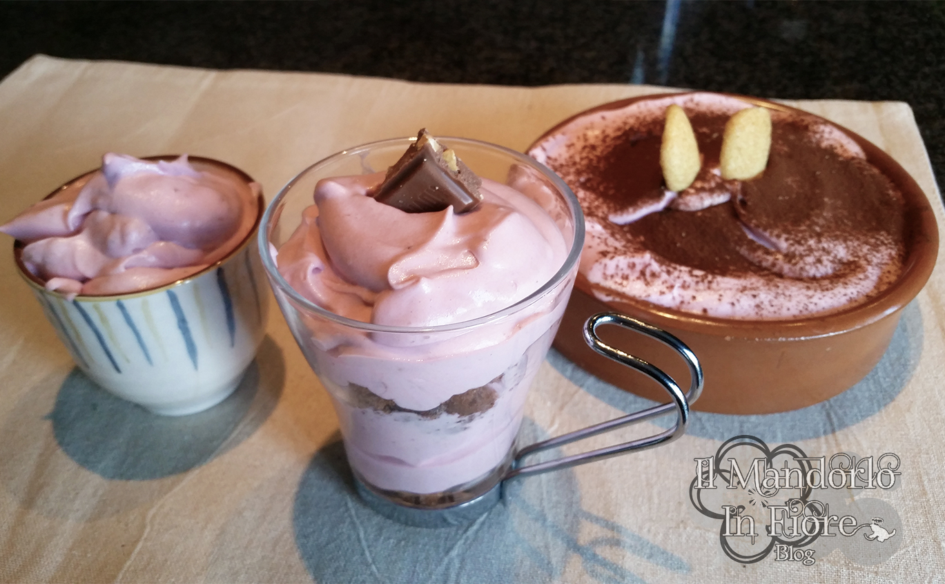 Musse fragole e gianduia