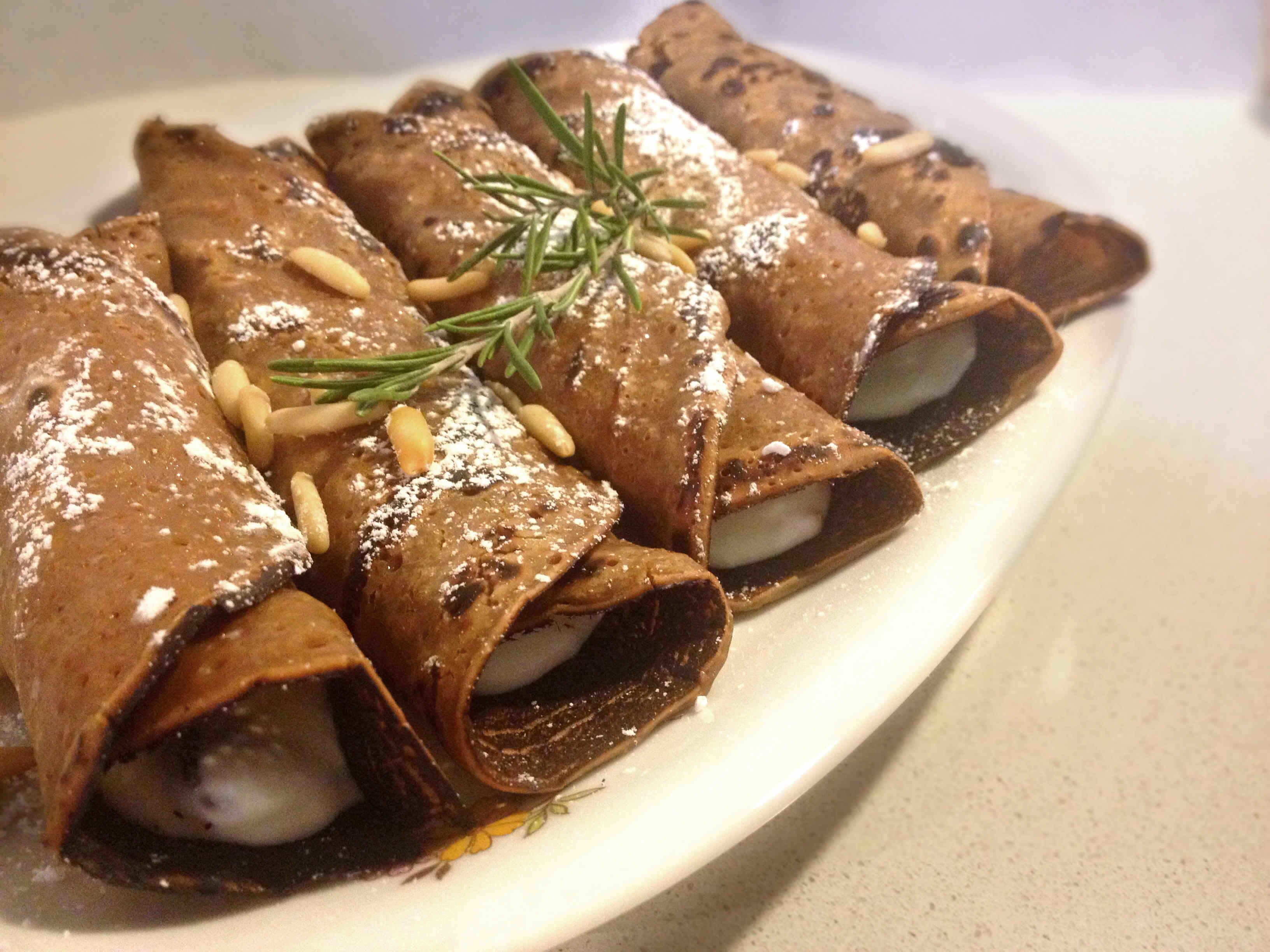 Necci ripieni di ricotta