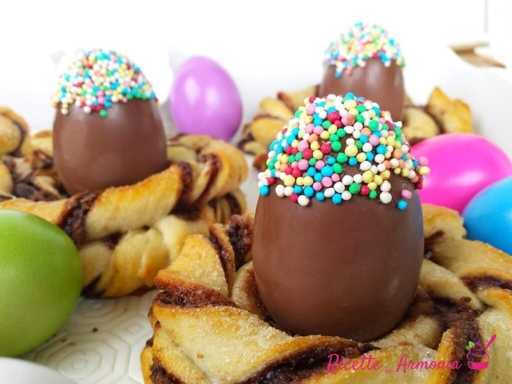 Nidi o Girelle di Pasqua alla nutella con Sorpresa! (cuculi)