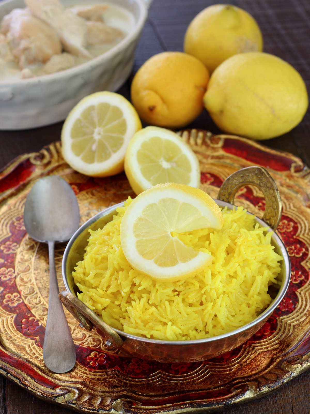 Nimbu pulao (indian lemon rice)
