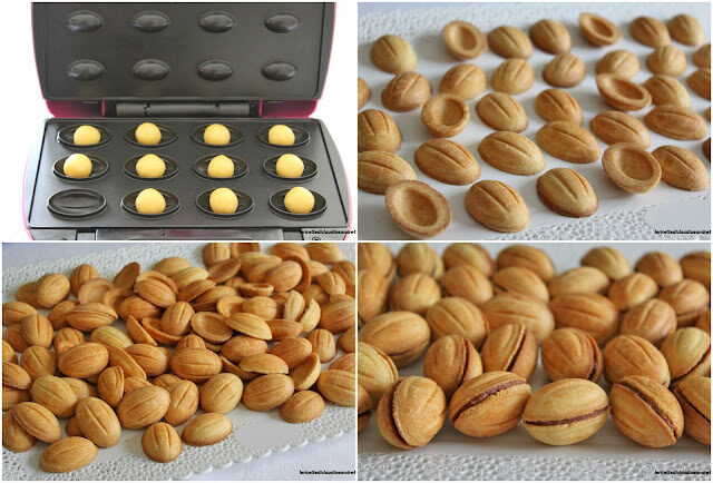 Noci dolci ripiene con crema alle noci