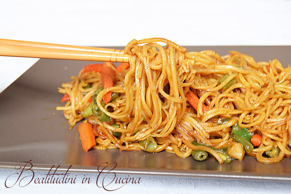 Noodles vegetariani