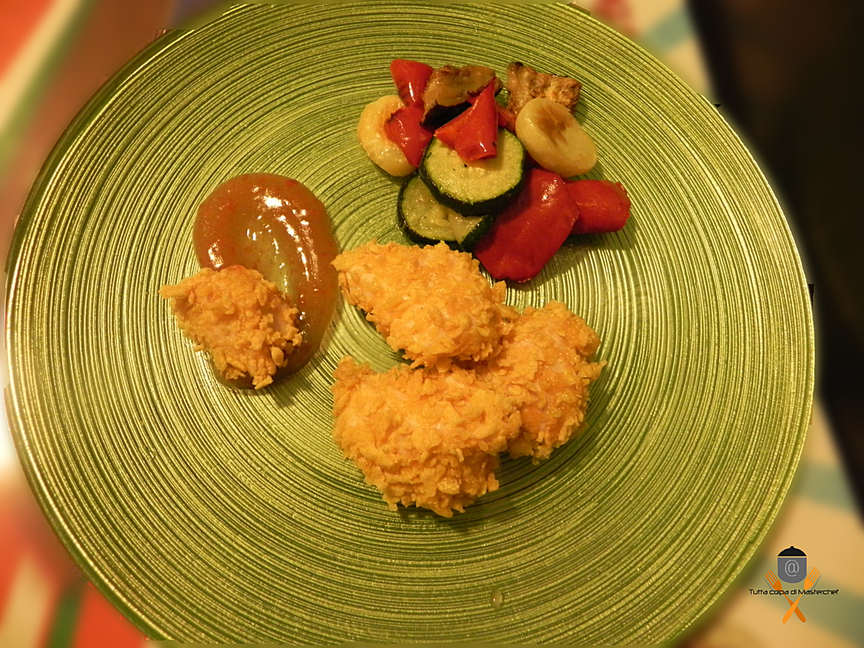 Nuggets di pollo ai cereali