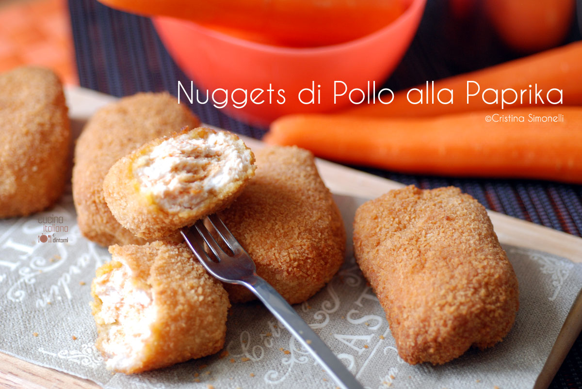 Nuggets di pollo alla paprika, ricetta per bambini