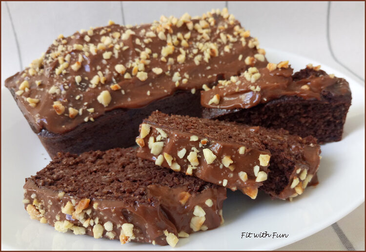 Nutella banana bread con nocciole e cioccolato