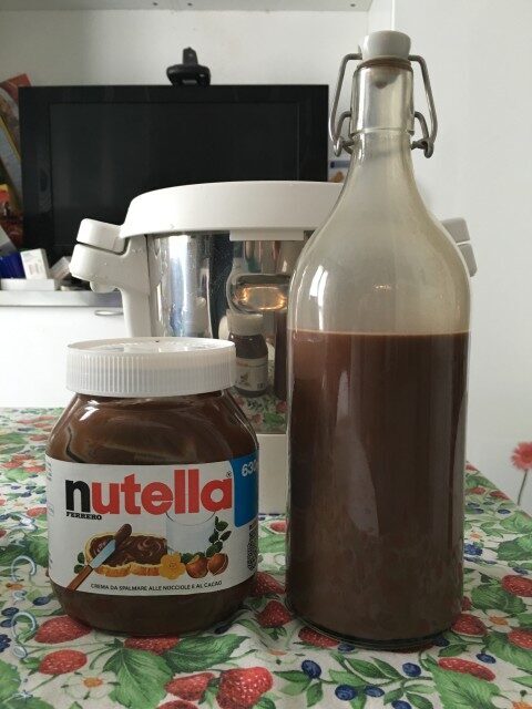 Nutellino, liquore alla nutella, con cuisine companion