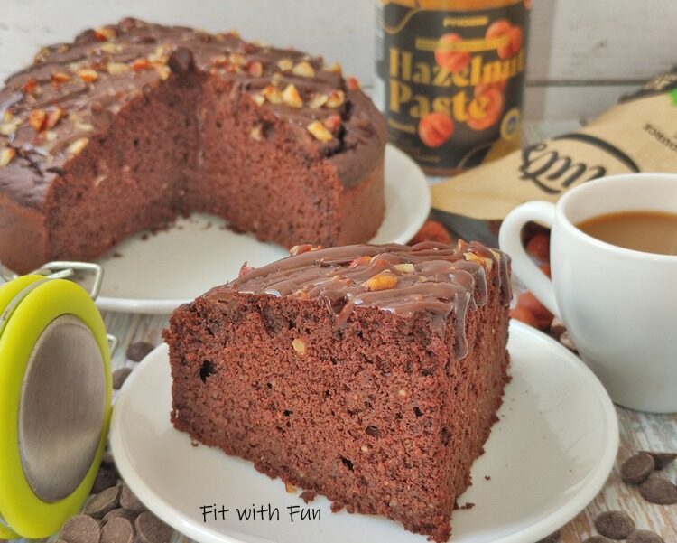 Nutellotta torta nocciole e cioccolato senza burro e senza zucchero