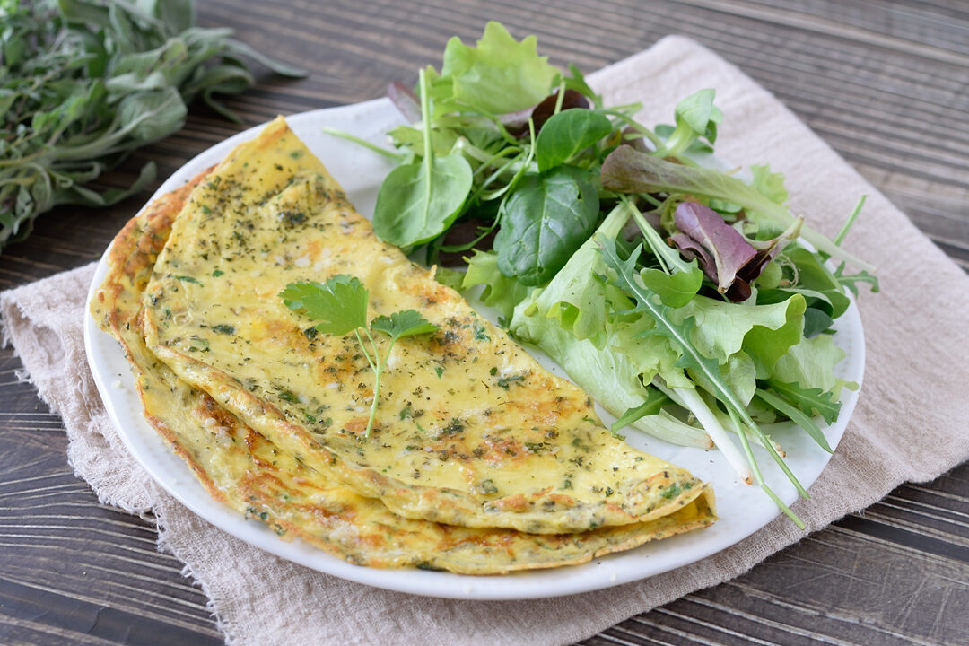 Omelette alle erbe aromatiche