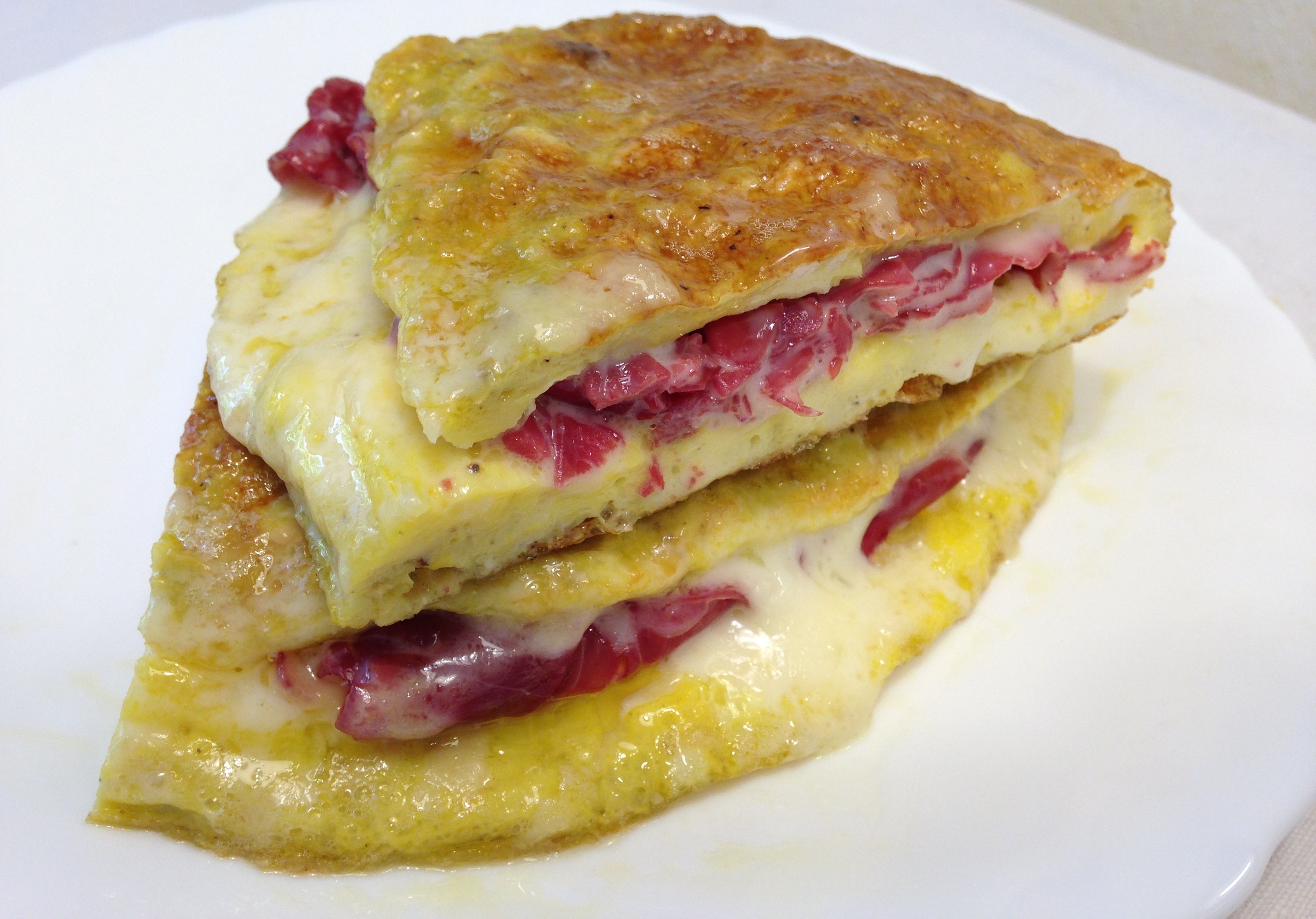 Omelette bresaola e mozzarella